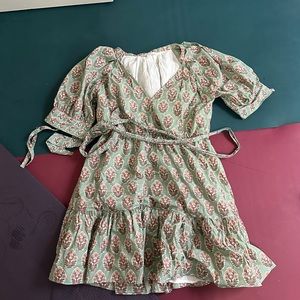 Marea by Liz Joy Grace Shortie Dress Pale Green Size L Large